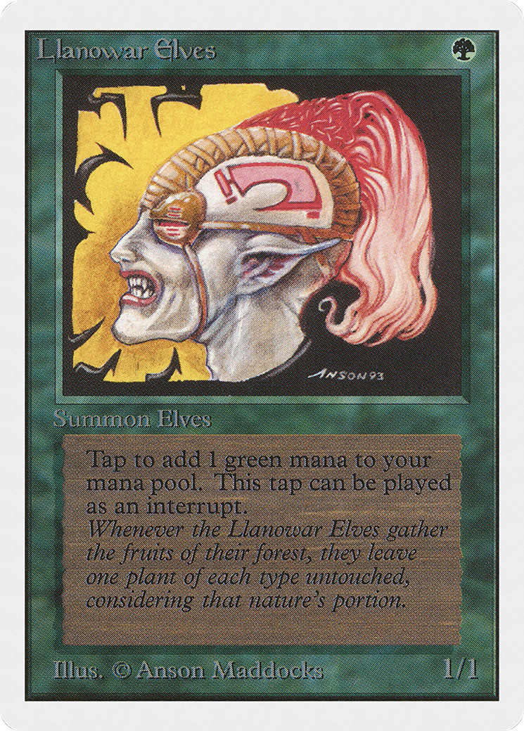 Llanowar Elves MTG proxy card