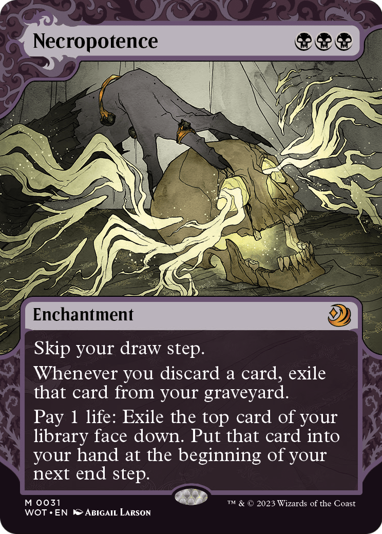 Necropotence MTG proxy card