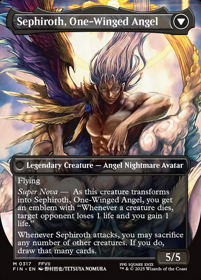 Sephiroth, Fabled SOLDIER // Sephiroth, One-Winged Angel - Final Fantasy – MTG Proxy Card