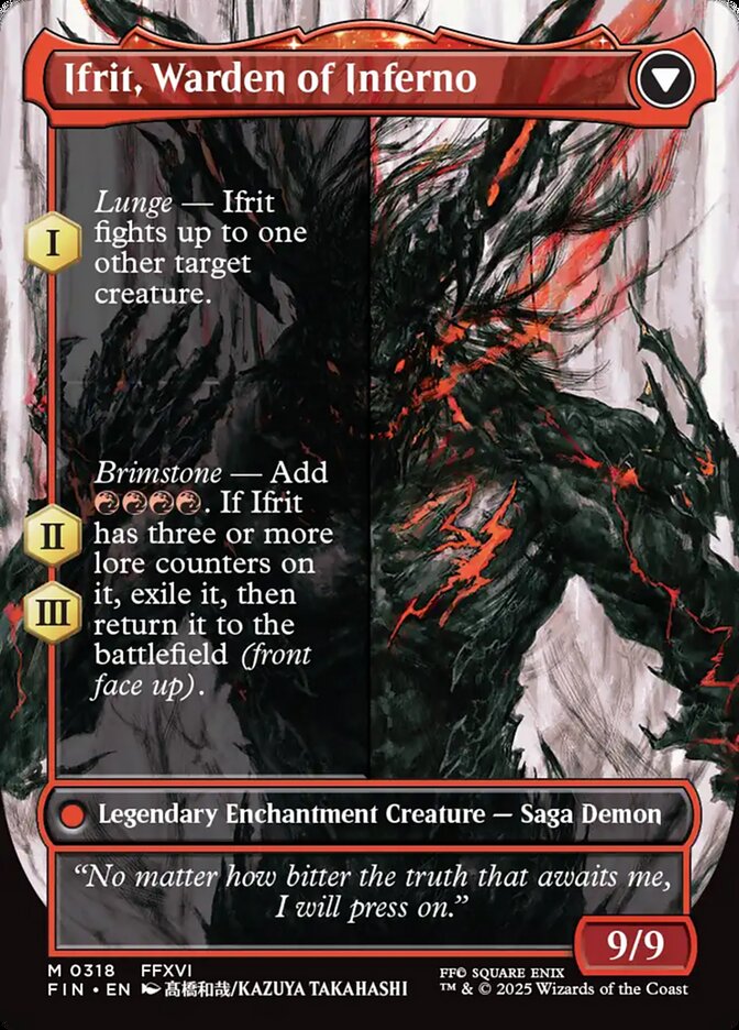 Clive, Ifrit's Dominant // Ifrit, Warden of Inferno - Final Fantasy – MTG Proxy Card