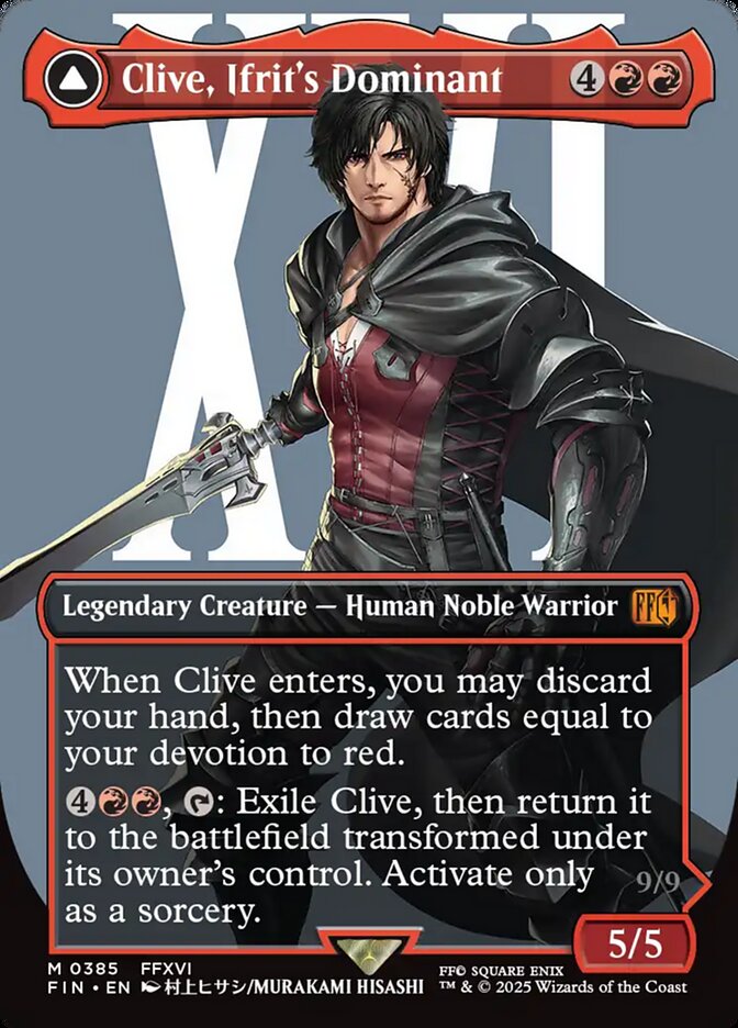 Clive, Ifrit's Dominant // Ifrit, Warden of Inferno - Final Fantasy – MTG Proxy Card