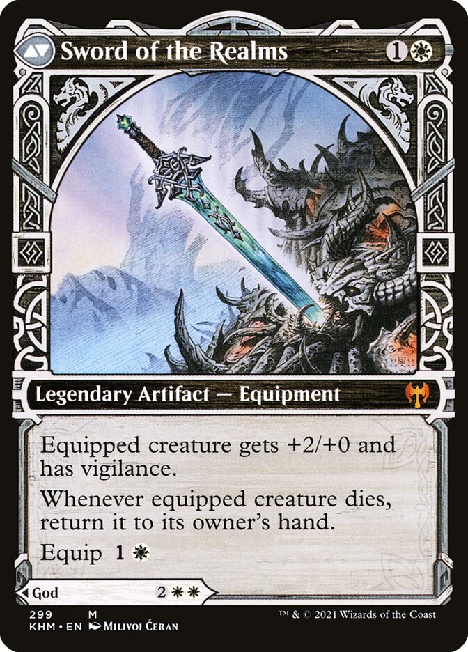 Halvar, God of Battle // Sword of the Realms - Kaldheim – MTG Proxy Card