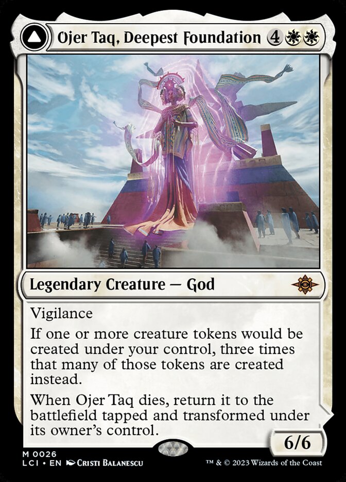 Ojer Taq, Deepest Foundation // Temple of Civilization - The Lost Caverns of Ixalan (Foil) – MTG Proxy Card