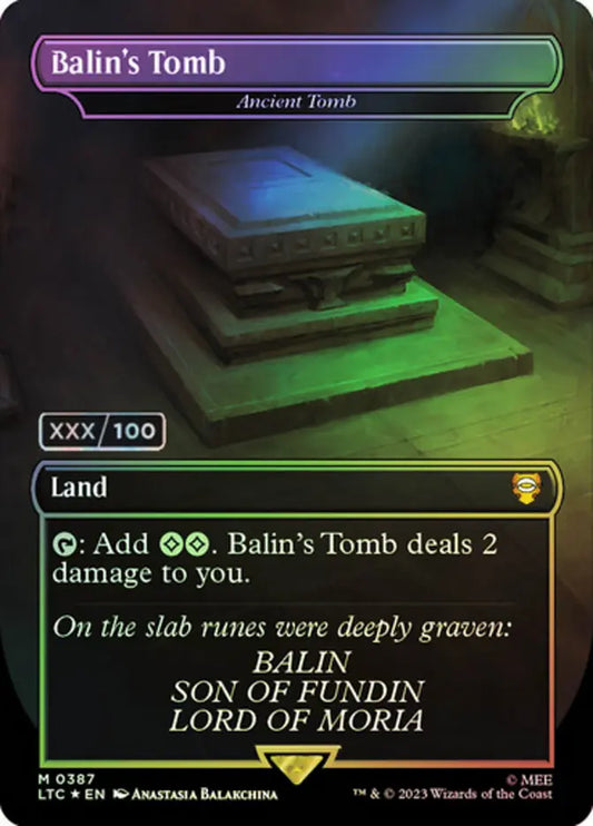 Ancient Tomb · “Balin's Tomb” - Tales of Middle-earth Commander (Foil) #387z