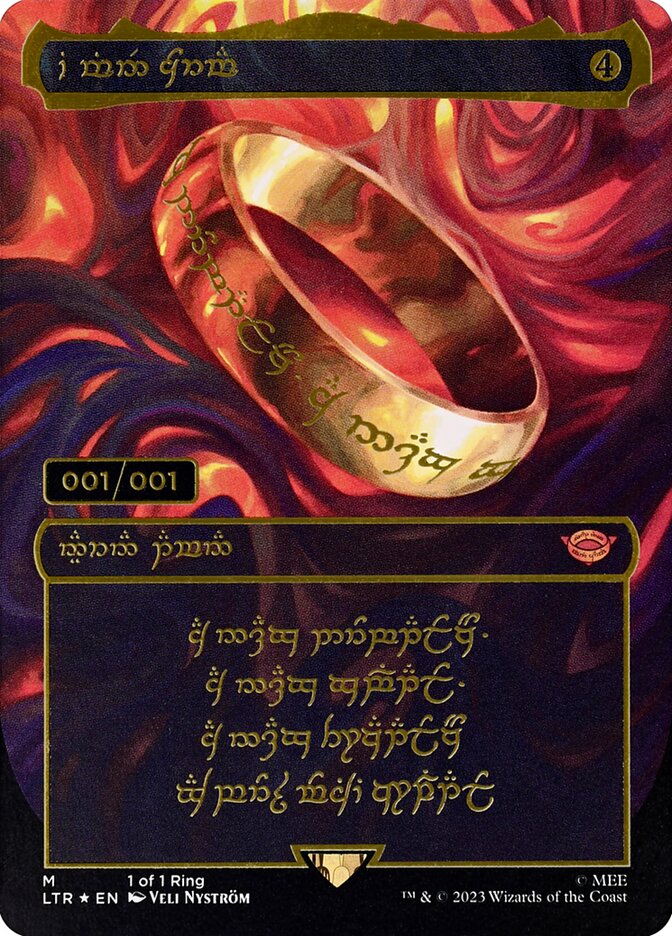 The One Ring - The Lord of the Rings: Tales of Middle-earth (Foil) – MTG Proxy Card