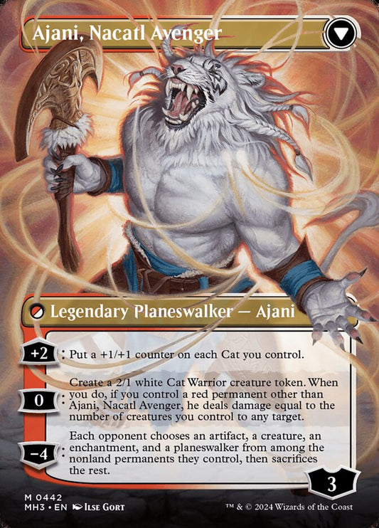 Ajani, Nacatl Pariah // Ajani, Nacatl Avenger - Modern Horizons 3 – MTG Proxy Card
