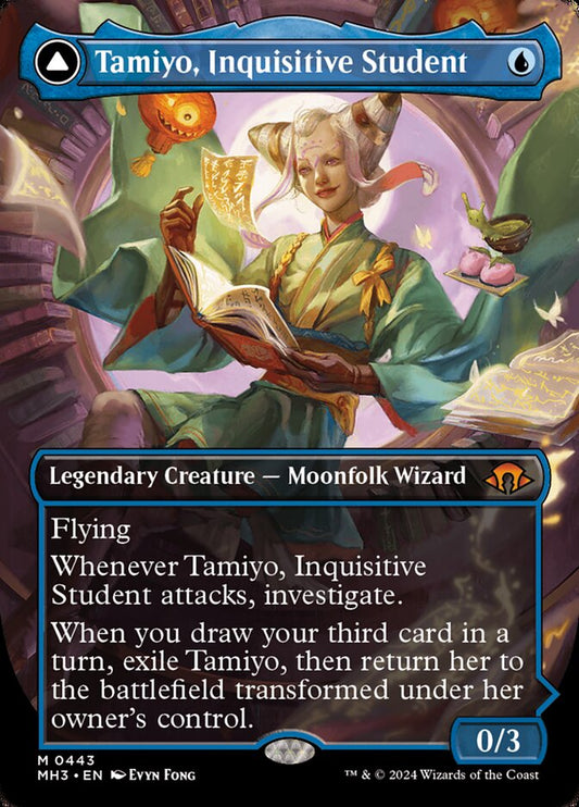 Tamiyo, Inquisitive Student // Tamiyo, Seasoned Scholar - Modern Horizons 3 (Foil) – MTG Proxy Card