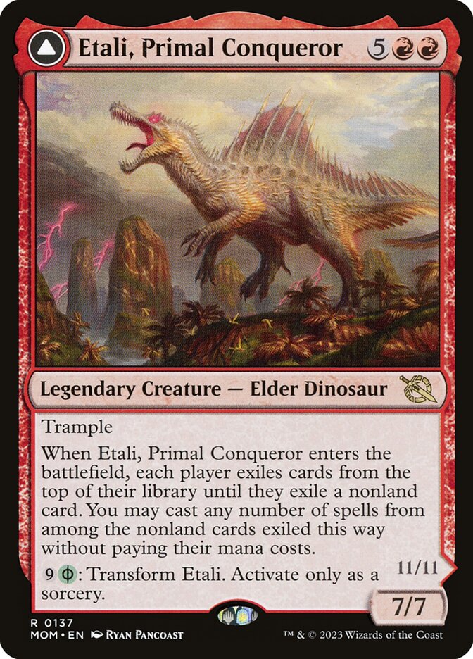 Etali, Primal Conqueror // Etali, Primal Sickness - March of the Machine – MTG Proxy Card
