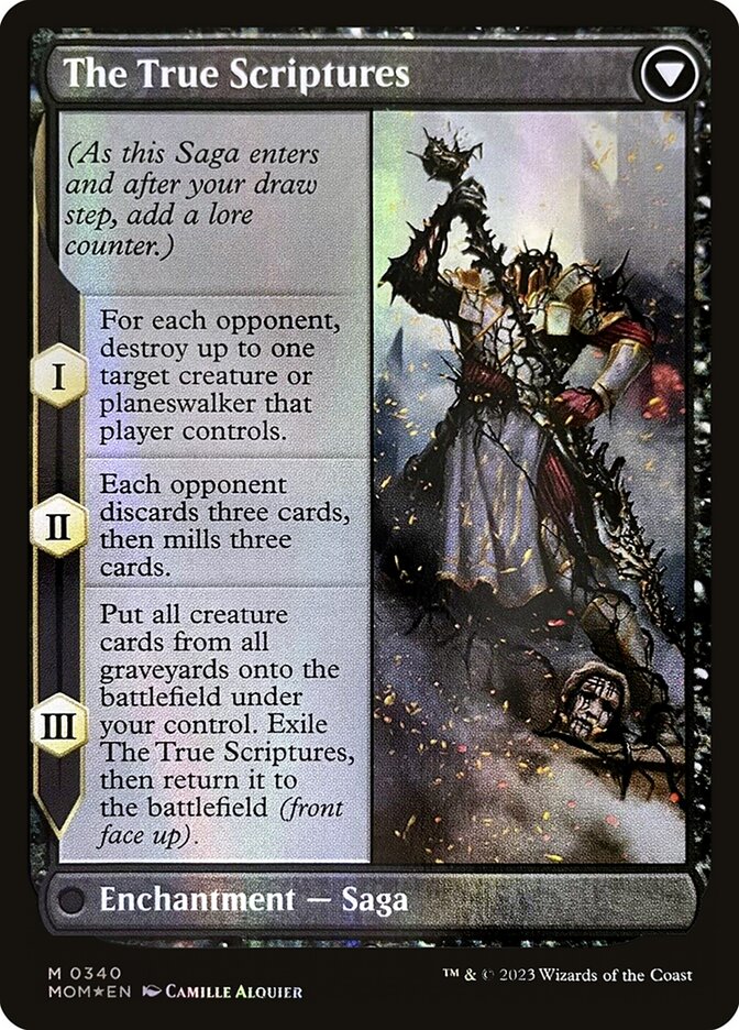 Sheoldred // The True Scriptures - March of the Machine (Foil) – MTG Proxy Card