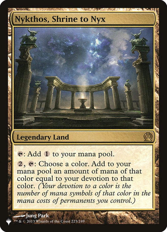 Nykthos, Shrine to Nyx - The List (Foil) – MTG Proxy Card