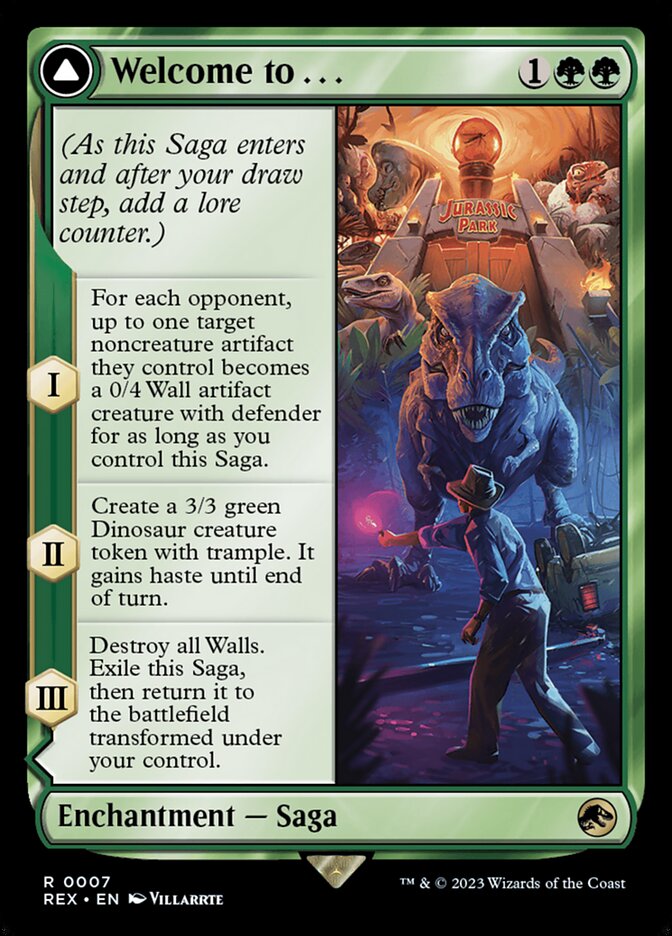 Welcome to . . . // Jurassic Park - Jurassic World Collection – MTG Proxy Card