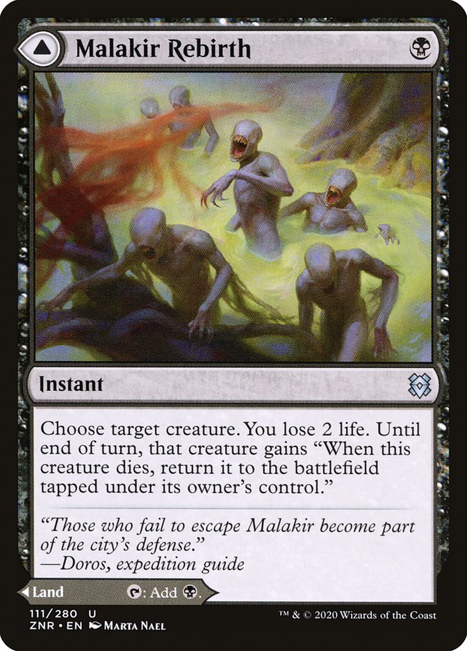 Malakir Rebirth // Malakir Mire - Zendikar Rising – MTG Proxy Card