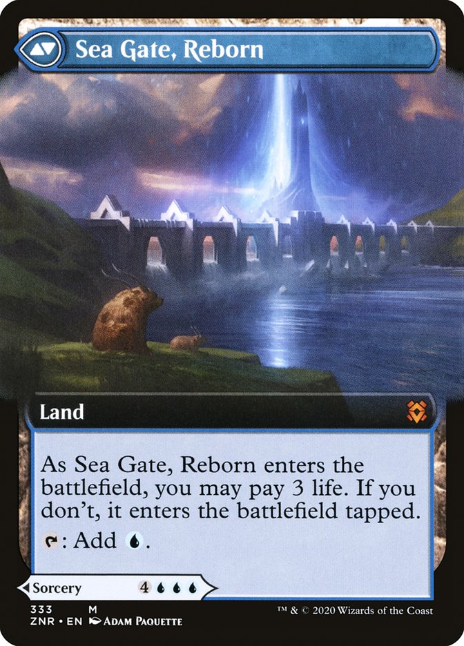 Sea Gate Restoration // Sea Gate, Reborn - Zendikar Rising – MTG Proxy Card
