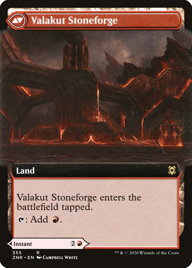 Valakut Awakening // Valakut Stoneforge - Zendikar Rising – MTG Proxy Card